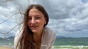 SLUTTY girl SEDUCES stranger at RESORT while BF is HOME!