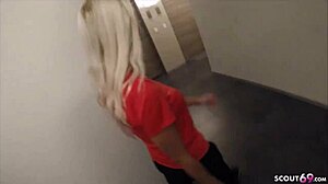 German teen after sport at McFit gets fit