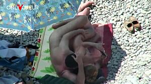 Outdoor sex in public: mature couple’s daring adventure
