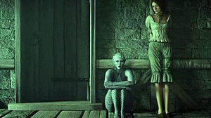 Hey, you gotta see how two big dicks shock this hot milf in 3D futa animation!