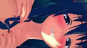 Rias gremory demands bathroom sex in bikini