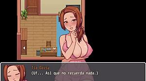 Hentai Game: Fucking In Bathroom And Spying At Pool