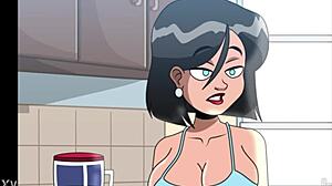 Mother in law catches me masturbating my big cock!