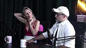 Amateur Brazilian Glamour Group Discusses Viagra And Quick Ejaculations With Aline Fischborn And Flávio Paiva In Sheer Red