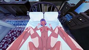 Wow, Sakura gets slammed doggystyle against the wall in hot Naruto hentai!