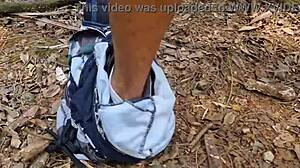 mature farm worker fucks bricklayer's servant in the woods