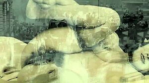 Dive into vintage porn with a hairy milf showcasing her big clit in retro interracial action.