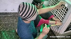 i'm the indian wife fuckin the electrician who came to fix the water cooler