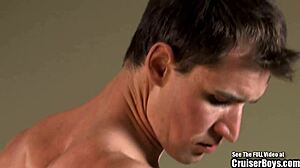 angry gay cock stroker on sofa with oral masturbation cumming on command