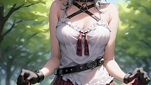 3D Couple Plays Hard, Watched with Pussy Masturbation