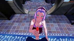 Wow, Sakura gets slammed doggystyle against the wall in hot Naruto hentai!