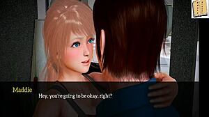 Teen 18+ with big ass plays game leading to sex in 3D anime hentai My New Family 181