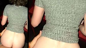 Can you believe this risky cinema quickie with a gorgeous couple?