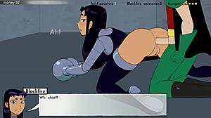 18Titans Part 28 - Came Inside Starfire Blackfire And Jinx