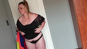 Fat Girl Plays Dress Up With Different Dresses