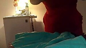 Oh wow, watch this redhead deepthroat that huge cock!