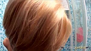 Blonde Teen's Big Toy Makes Her Wet!