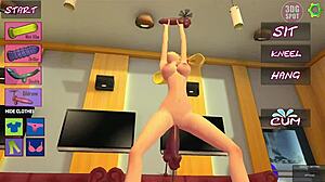 Naughty Blonde Enjoys Double Penetration with Dildos!