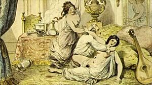 this vintage erotic illustration is so cool