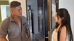 ME FOLLO A UNA AMA DE CASA PARA NO CORTARLE EL GAS