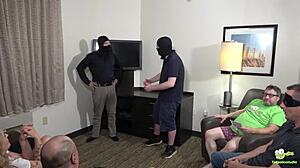 i'm tadople hosting an improv class that turns into a cum-filled gangbang with moaning and riding