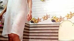 Cute college couple has homemade sex with rich asian model bent over