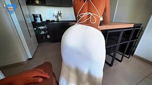 This Athletic Babe Bends Over For Cowgirl Riding On A Big Cock