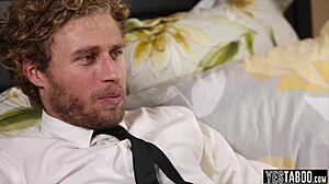 Brunette Pornstar Gives Blowjob Before Missionary Fuck with Teen