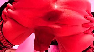 bbw tranny rides and dildos creamy ass pov in lingerie