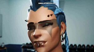 Playing Mei’s personal trainer simulator with wild anime action.