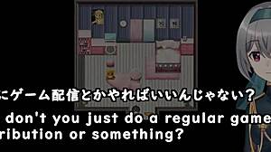 Crossdressing Character Flashes Outdoors In Anime Hentai Game Streaming