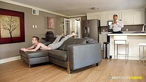 Twink gamer pays rent with sweet ass in finnish scandinavian bareback riding