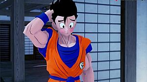 chichi gets stuck in the kitchen in dragon ball z ex 3 part 2, watch the full movie