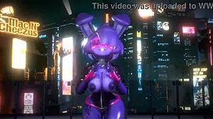 Bonnie FNF Bonfie dances in Kpop-Queencard style