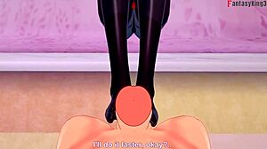 Zero two rides darling hard in pov sex scene from franxx anime