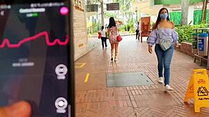 Martinasmith, are you squirting at the mall? Public fingering action!