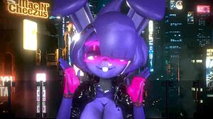 Bonnie FNF Bonfie dances in Kpop-Queencard style