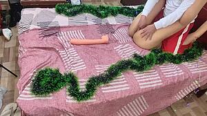 Celebrating christmas with my stepmother