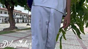 Invited Young Guy After School for Apartment Fucking Frenzy!