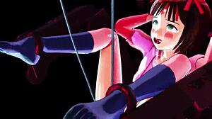 Pururu Haruka 09 Ribbon Pull Game