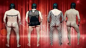 Masked goddess in crossdressing fucks in gay transformers scene.