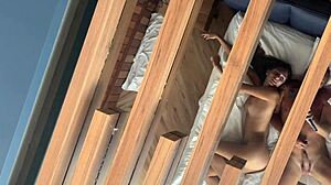 the best homemade riding with beautiful brunette and tall natural tits