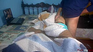 I wake up my best friend and fuck her hard in the ass