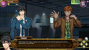 Will the sexy Japanese model spank and tease the bodybuilder boss during hot oil massage?