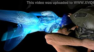 i love cortana sucking master chief's dick hard