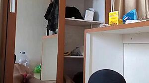 Why does this sexy shemale play anal with dildo?