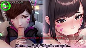 d va edging game with femdom submissive endings