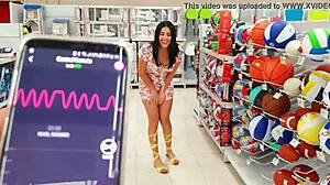 Martinasmith, are you squirting at the mall? Public fingering action!