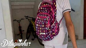 Invited Young Guy After School for Apartment Fucking Frenzy!