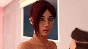 Blonde Mommy Titty Fucks In Shower.